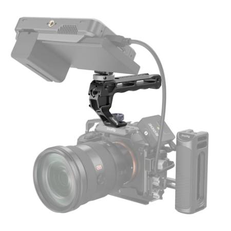 SmallRig 5322 - zestaw, uchwyt górny do klatki operatorskiej i uchwyt do monitora podglądowego_Przykład zastosowania_2